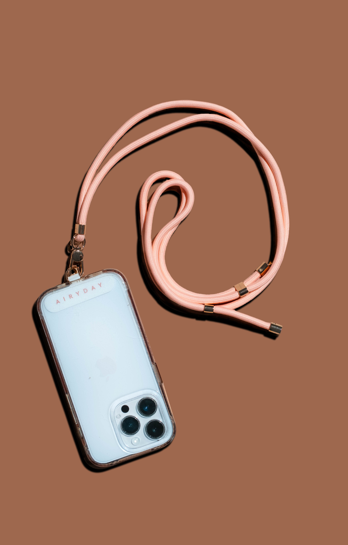 Cross-Body Phone Strap - Peach