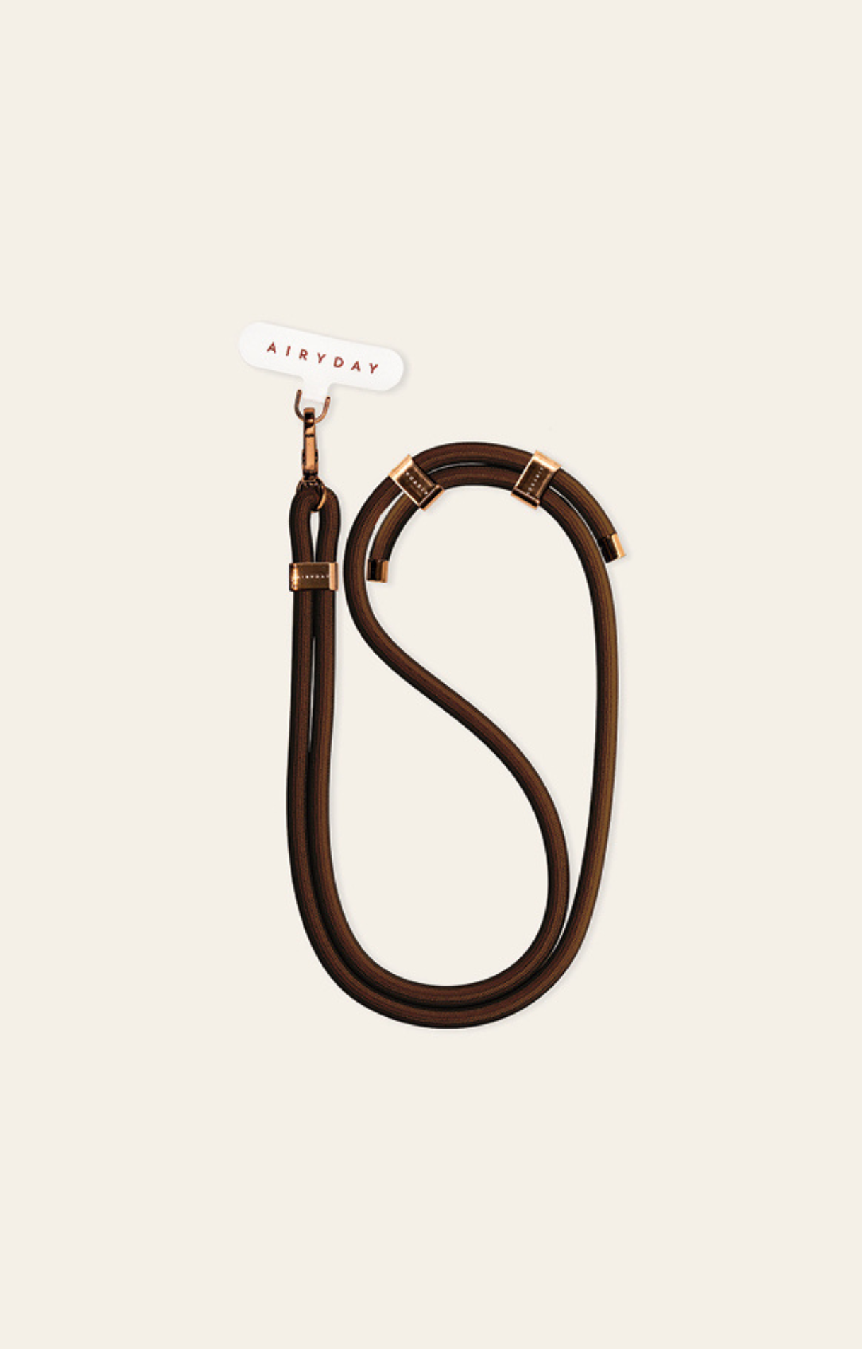 Cross-body Phone Strap - Chocolate