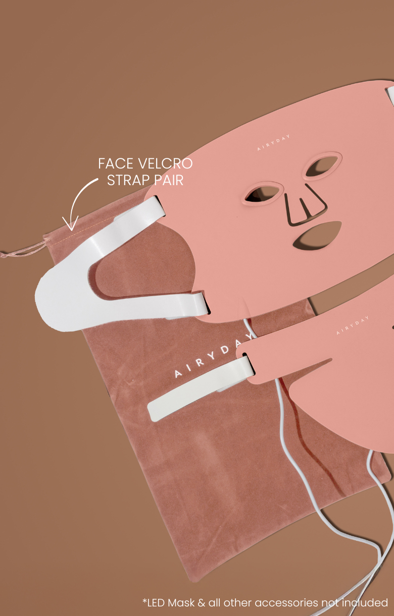 Spare Part - Facial Velcro Strap Pair (LED Face & Neck Mask)