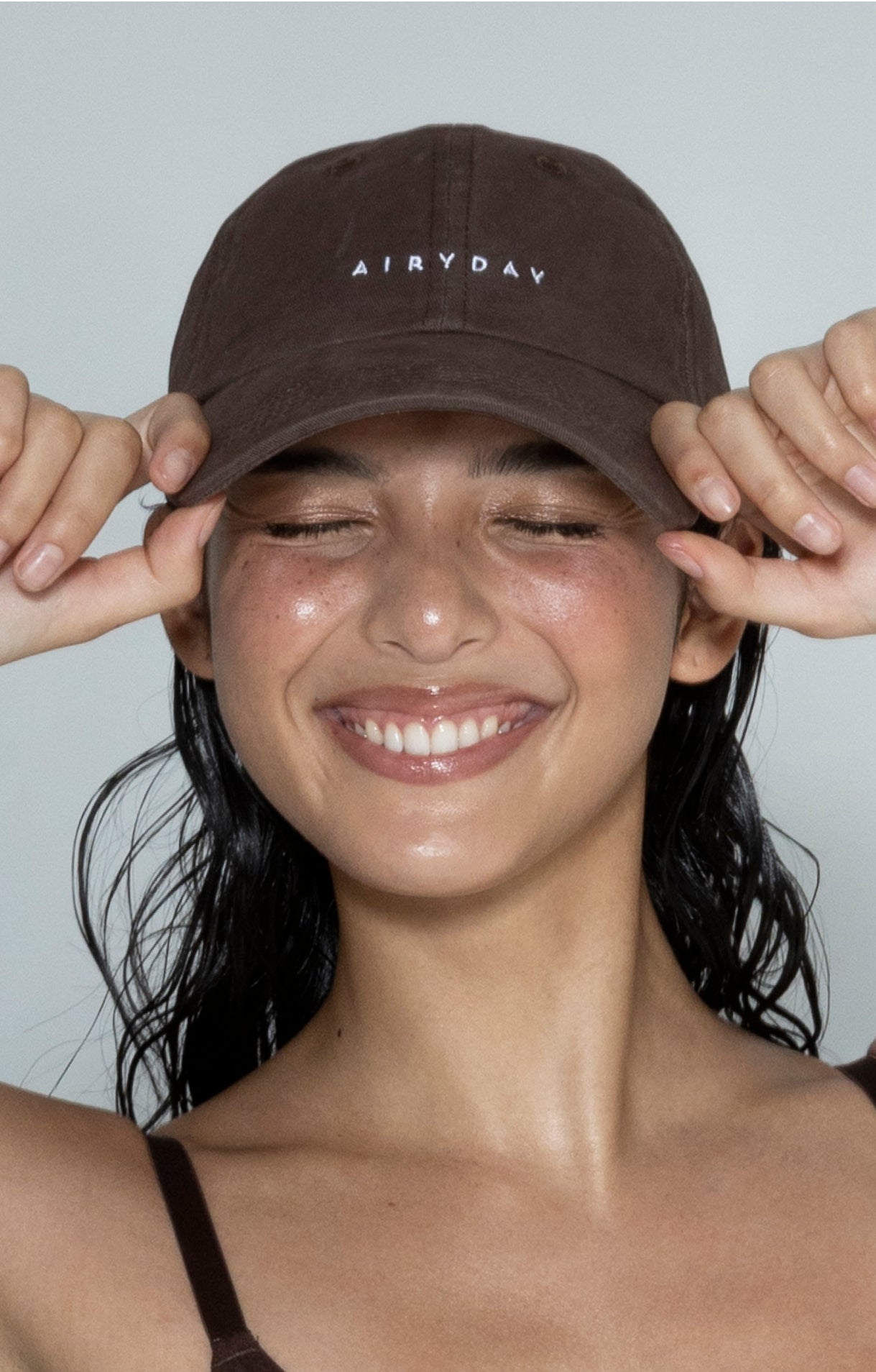 Cotton Logo Cap - Chocolate